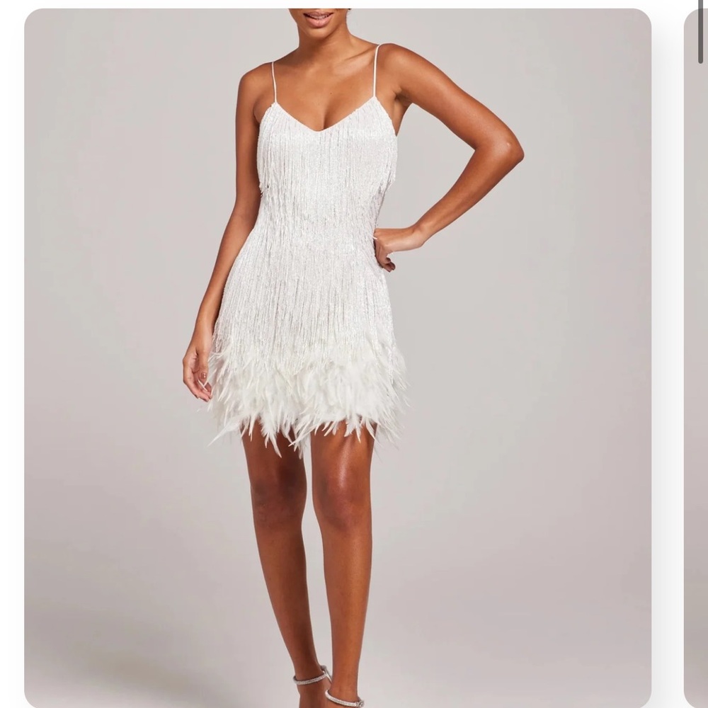 White Feathered Dress
